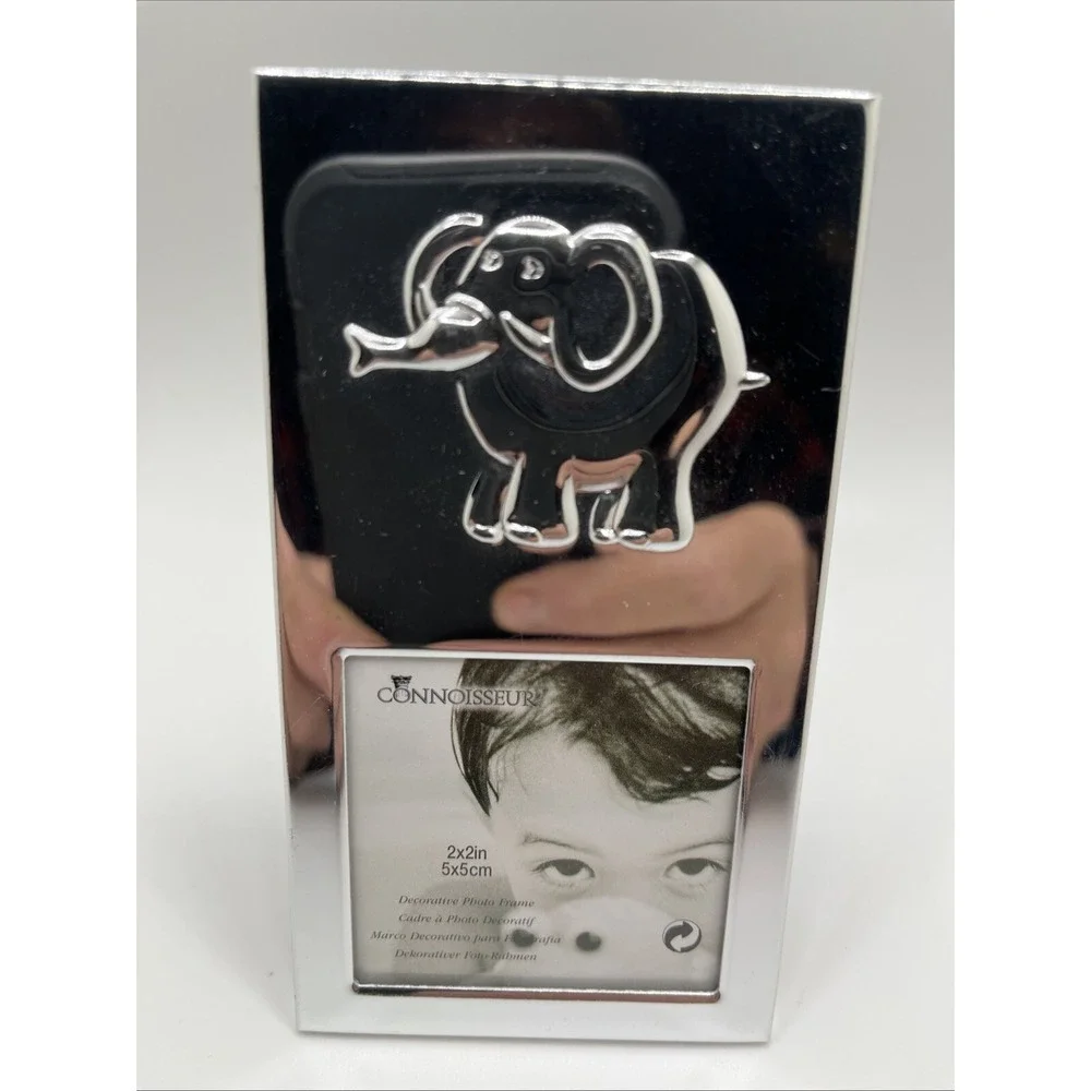 Connoisseur Silver‎ Elephant Picture Frame, Metal Design 2